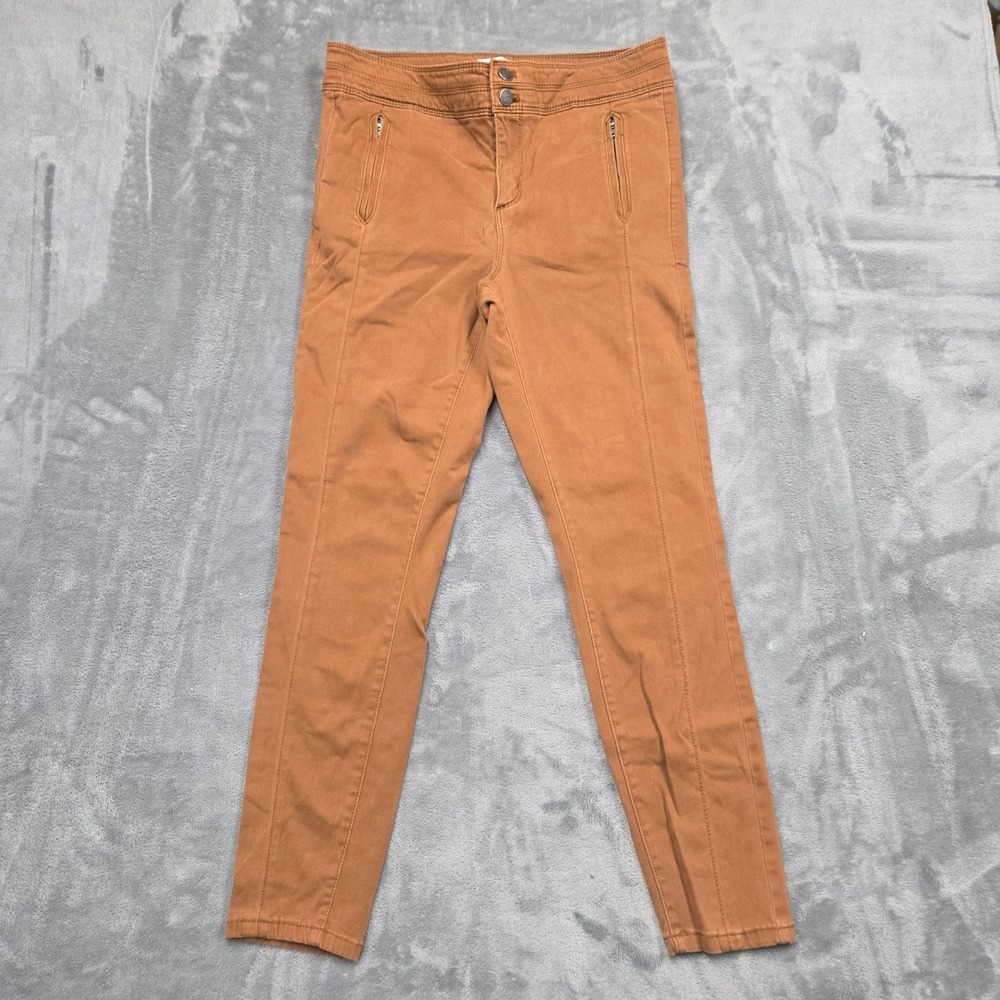 Loft Made and Loved Tobacco Brown Utility Skinny Pants Womens Size 8 29